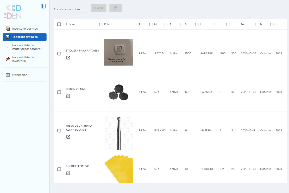 Online storage management system for dentists companies based on USA and Mexico